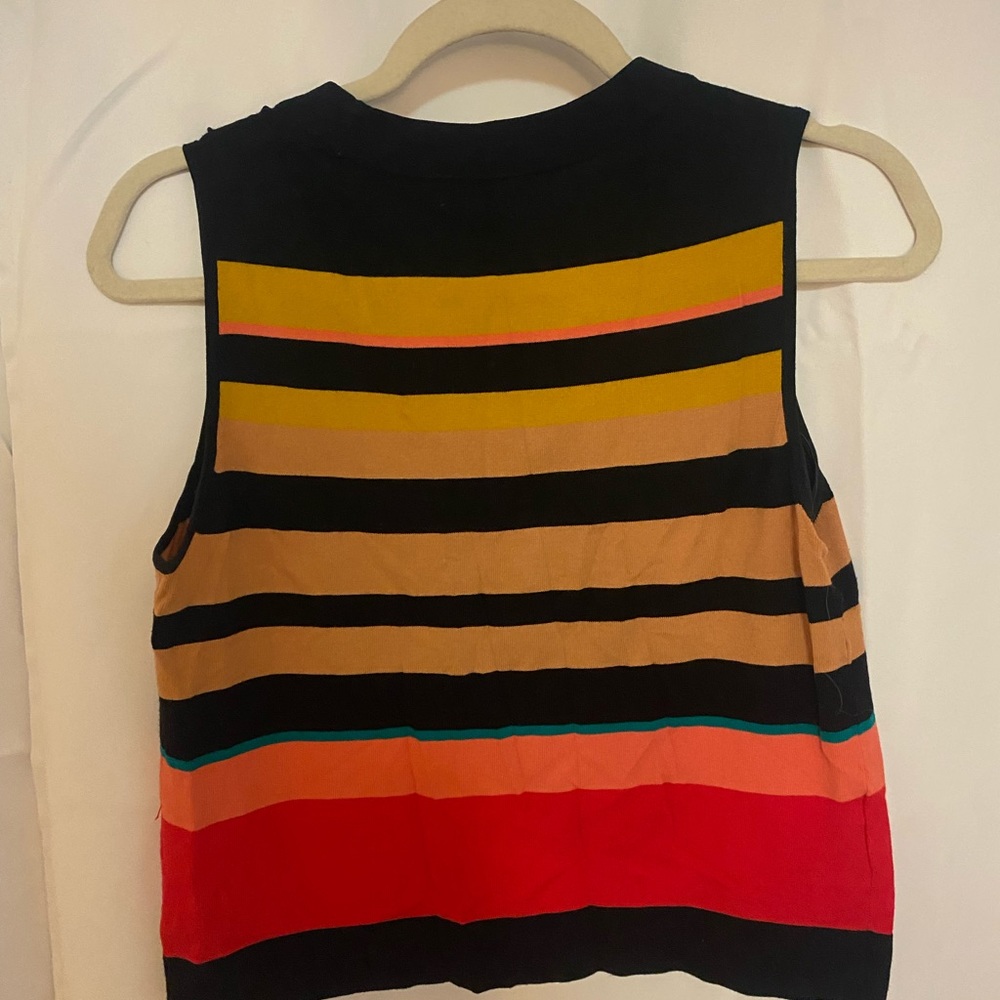 Ann Taylor multi color stripe knit top